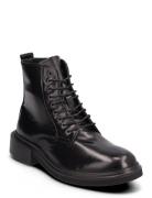 Lace Up Boot Br Lth Snørestøvler Black Calvin Klein