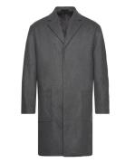 Modern Wool Blend Coat Uldfrakke Frakke Grey Calvin Klein