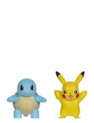 Pokemon Battle Figure 2 Pk Squirtle And Pikachu Toys Playsets & Action...