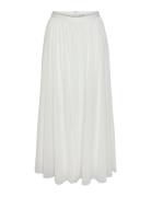Yasmistra Hw Maxi Skirt S. - Celeb Lang Nederdel White YAS