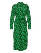 Chakra Zinni Dress Aop Knælang Kjole Green Mads Nørgaard