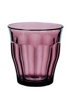 Picardie Tumbler X 4 Home Tableware Glass Drinking Glass Purple Durale...