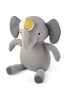 Fille Knitted Elephant Toys Soft Toys Stuffed Animals Grey Nuuroo