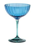 Jazzy Blue Champagne Glass Home Tableware Glass Champagne Glass Blue A...