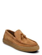 Dawson Tassel Loafer Hairy Sue Loafers Flade Sko Brown Fred Perry