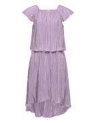 Dress Plisse With Foil Dots Dresses & Skirts Dresses Partydresses Purp...