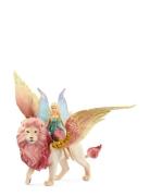 Schleich Fairy In Flight On Winged Lion Toys Playsets & Action Figures...