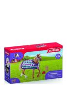 Schleich English Thoroughbred With Blanket Toys Playsets & Action Figu...