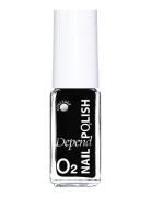 Minilack Oxygen Färg A039 Neglelak Makeup Black Depend Cosmetic