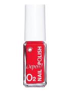 Minilack Oxygen Färg A621 Neglelak Makeup Red Depend Cosmetic