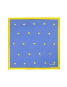 Lampue Print Lemon Accessories Scarves Lightweight Scarves Blue Maison...