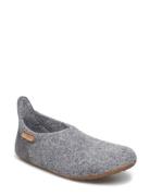 Bisgaard Basic Wool Slippers Hjemmesko Grey Bisgaard