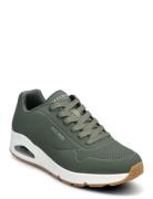 Mens Uno - Stand On Air Low-top Sneakers Khaki Green Skechers