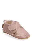 Luxury Leather Slippers Slippers Hjemmesko Pink Melton