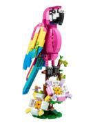 3In1 Exotic Pink Parrot Animal Toy Set Toys Lego Toys Lego creator Mul...