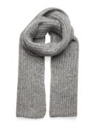 Rib Knit Scarf Accessories Scarves Winter Scarves Grey Superdry