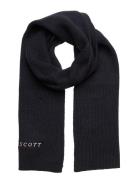 Ribbed Scarf Accessories Scarves Winter Scarves Navy Lyle & Scott