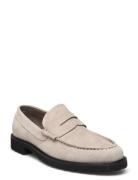 Penny Loafer - Earth Suede Loafers Flade Sko Beige Garment Project