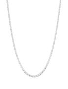 Ix Curb Medi Chain Silver Accessories Jewellery Necklaces Chain Neckla...