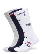 Bci Combed Cotton-Allover Polo Usa Underwear Socks Regular Socks White...