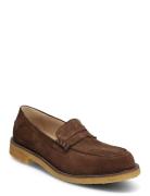 Loafer Loafers Flade Sko Brown ANGULUS