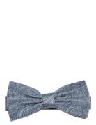 Paisley Silk Bow Tie Butterfly Blue Portia 1924