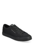 Th Hi Vulc Low Canvas Low-top Sneakers Black Tommy Hilfiger