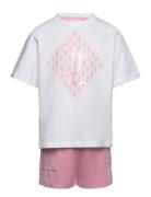 Diamond Ss Tee And Velour Short Set Sets Sets With Short-sleeved T-shi...