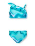 Koglaura Shoulder Bikini Set Acc Bikini Blue Kids Only