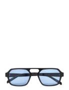 Sam Black Blue Pilotbriller Solbriller Black Corlin Eyewear