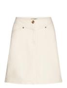 Slanneline Mini Skirt Kort Nederdel Cream Soaked In Luxury