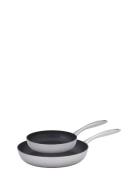 Frying Pan Set C3+ 5-Ply Home Kitchen Pots & Pans Frying Pans Silver C...