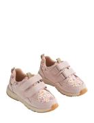 Sneaker Double Velcro T Y Print Low-top Sneakers Pink Wheat