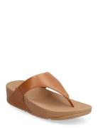 Lulu Leather Toepost Flade Sandaler Brown FitFlop