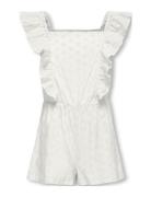 Kogelly Emb Playsuit Wvn Jumpsuit White Kids Only