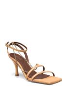 Straps Chain Sandal Med Hæl Beige ALOHAS