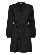 Vipandy L/S Short Dress - Noos Kort Kjole Black Vila