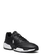 Jogger Leather-Paneled Sneaker Low-top Sneakers Black Polo Ralph Laure...