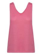 Carli Strik Top Tops T-shirts & Tops Sleeveless Pink Minus