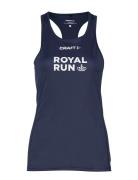 Rush Singlet W Sport T-shirts & Tops Sleeveless Navy Craft