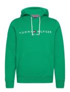 Tommy Logo Hoody Tops Sweatshirts & Hoodies Hoodies Green Tommy Hilfig...