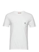 Custom Slim Fit Jersey Pocket T-Shirt Tops T-Kortærmet Skjorte White P...