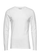 Long Sleeve Slim Tops T-Langærmet Skjorte White Bread & Boxers