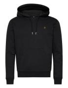 Zain Ls Hoodie Tops Sweatshirts & Hoodies Hoodies Black Farah