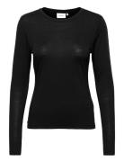 Sividagz Ls Wool Tee Noos Tops T-shirts & Tops Long-sleeved Black Gest...