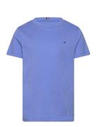 Essential Cotton Tee S/S Tops T-Kortærmet Skjorte Blue Tommy Hilfiger