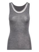 Juliana Tank Top Wool Tops T-shirts & Tops Sleeveless Grey Femilet