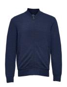 30/1 Dbl Knt Jersey-Lsl-Fuz Tops Sweatshirts & Hoodies Sweatshirts Blu...