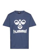 Hmltres T-Shirt S/S Sport T-Kortærmet Skjorte Blue Hummel
