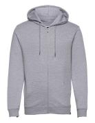 Basic Zip Cardigan Tops Sweatshirts & Hoodies Hoodies Grey Denim Proje...
